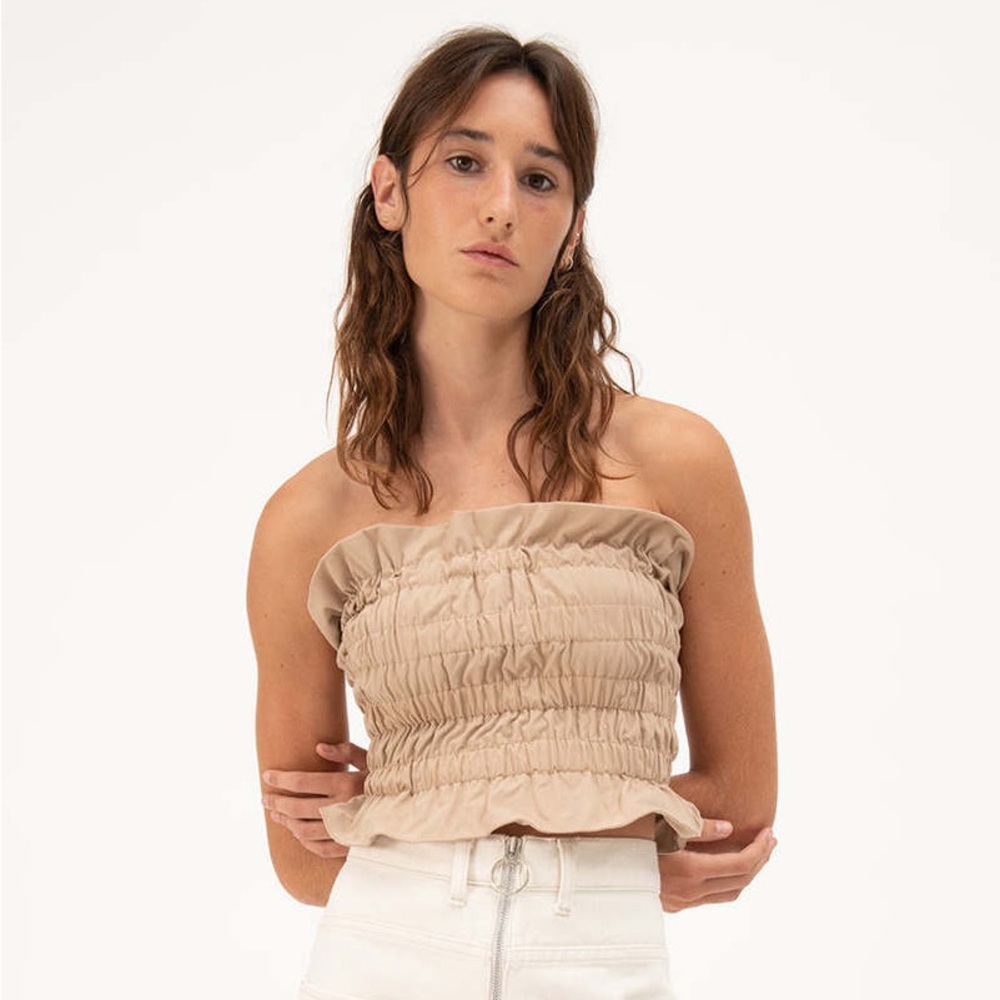 NWT Mundaka Ruffle Tube Top